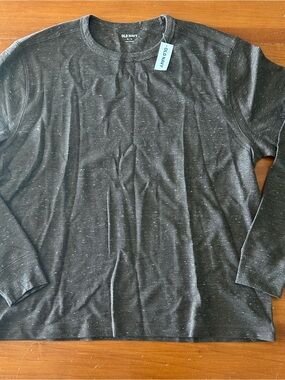 Old Navy Men's Brown Long Sleeve Ribbed T
